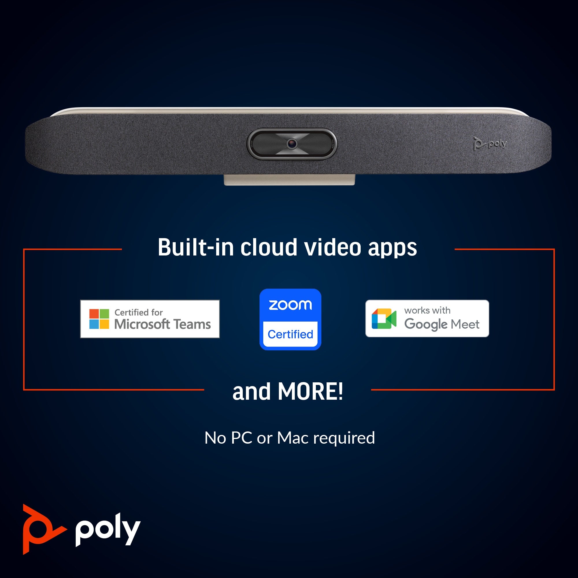 POLY Studio X50 All-In-One-Videoleiste