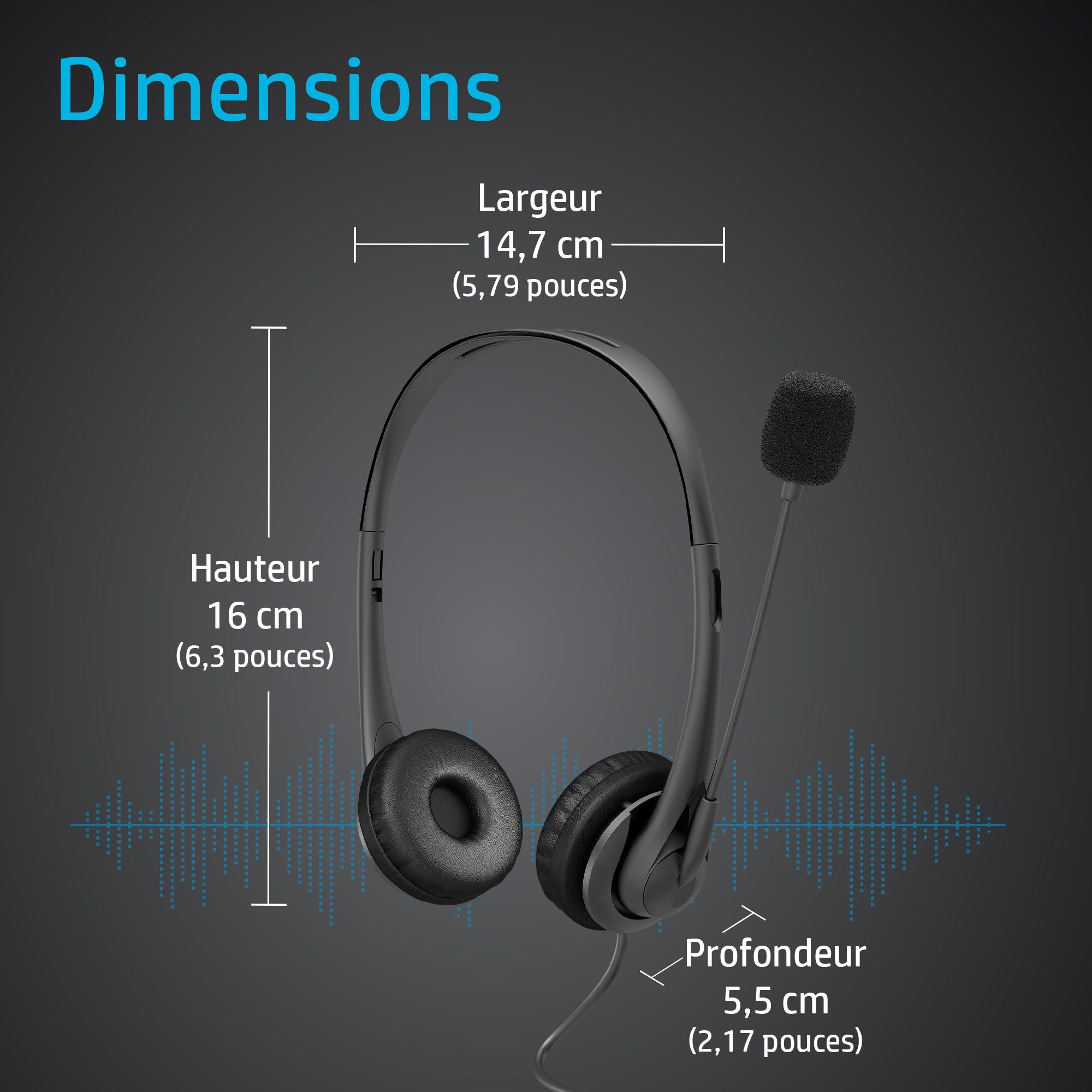 HP Stereo-Headset 3,5 mm G2