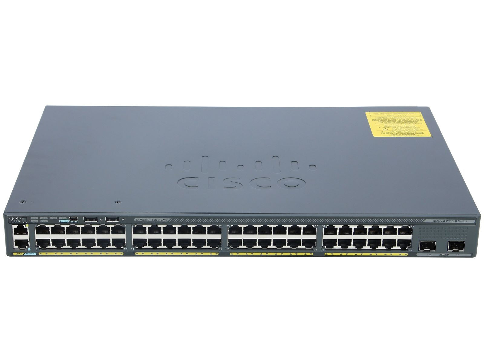 Cisco Catalyst WS-C2960X-48TS-L Netzwerk-Switch Managed L2 Gigabit Ethernet (10/100/1000) 1U Schwarz