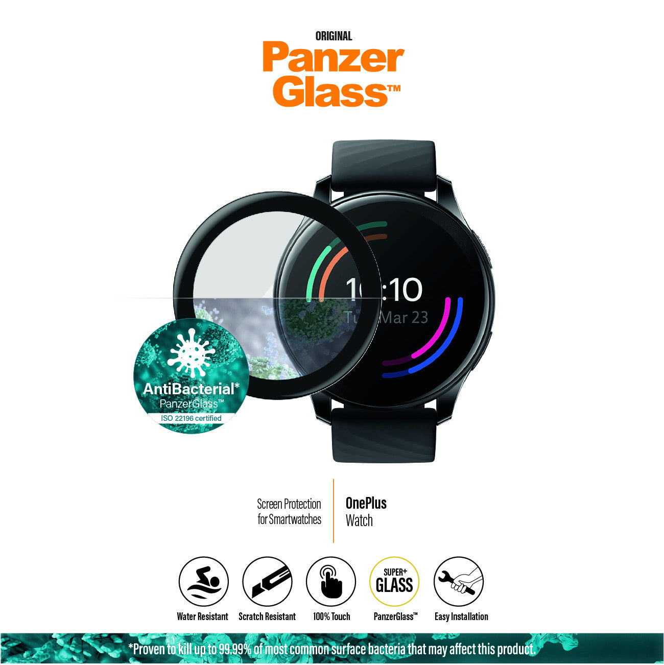 PanzerGlass OnePlus Uhr Schwarz Antibakteriell PZ-3657