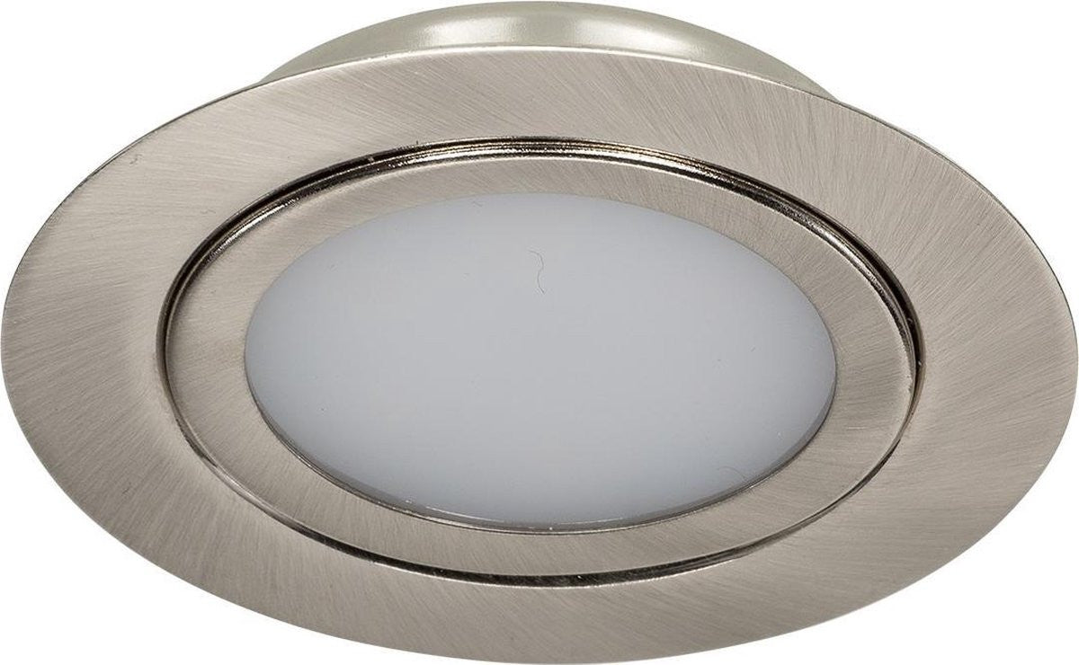 LEDEinbaustrahlerLEDs Extrem niedriger Einbaustrahler dimmbar 5 Watt 260 Lumen Nickel 2700K SMDL-5-218