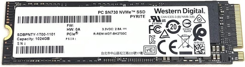 WESTERN DIGITAL 1 TB SSD PC SN730 SDBPNTY-1T00-1106