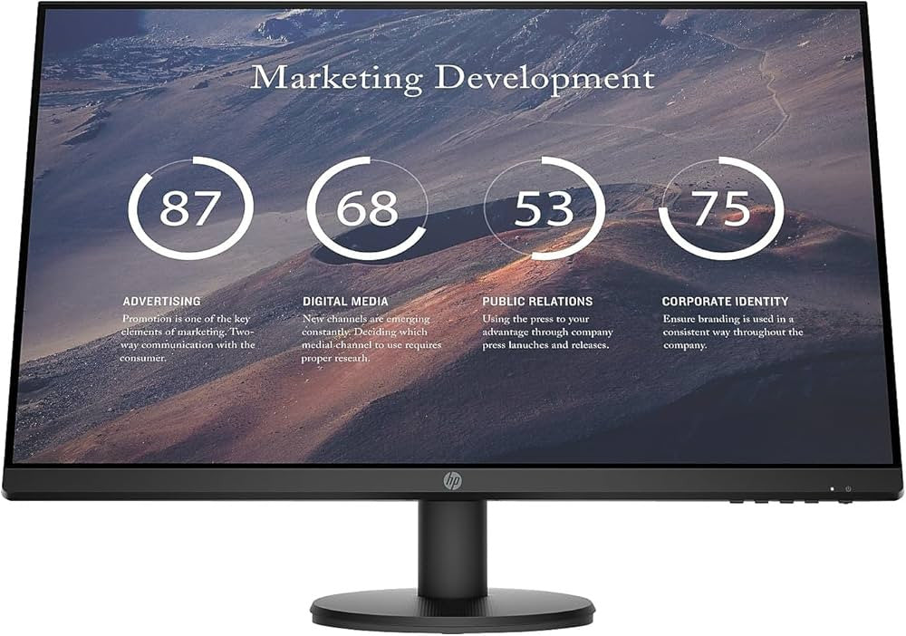 HP P27V G4 Computer Monitor 68,6 cm (27 ") 1920 x 1080 Pixel Full HD LCD Schwarz