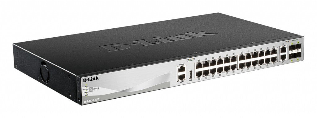 D-Link DGS-3130-30Ts verwaltet L3 Gigabit Ethernet (10/100/1000) schwarz, grau