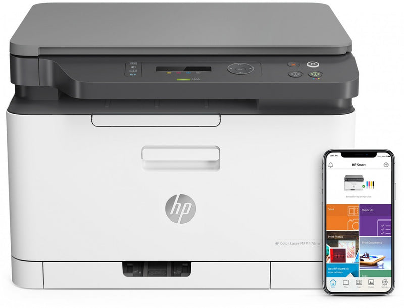 HP Color Laser MFP 178nw, Farbdrucker zum Drucken, Kopieren, Scannen, Scannen in PDF