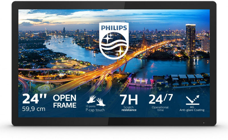 Philips B Line 242B1TFL/00 Computermonitor 60,5 cm (23,8 Zoll) 1920 x 1080 Pixel Full HD LED Touchscreen Schwarz