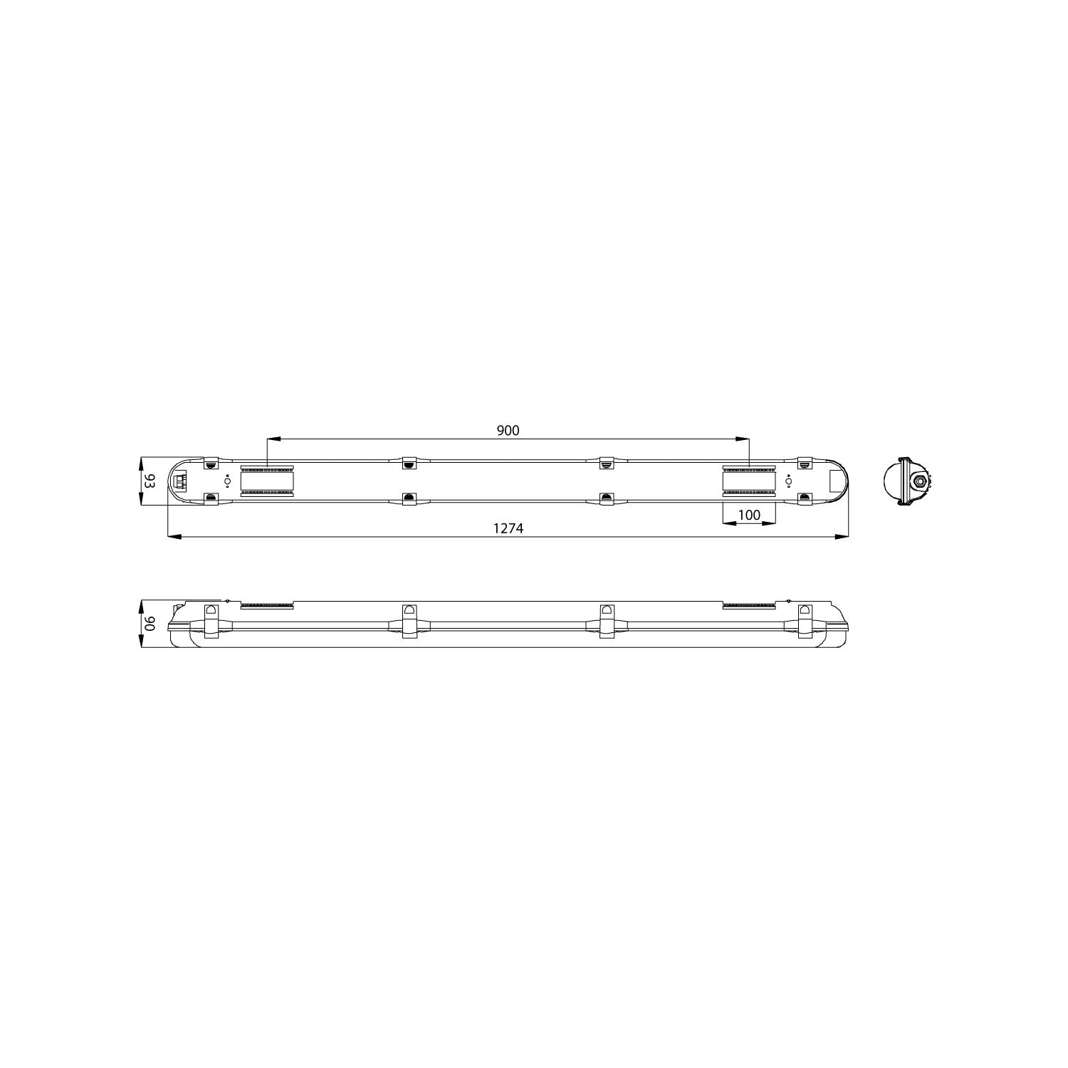 ProLumia Pro Aqua II IP6 1274 mm 17,5 W 2300 LM 3000 K 40281101