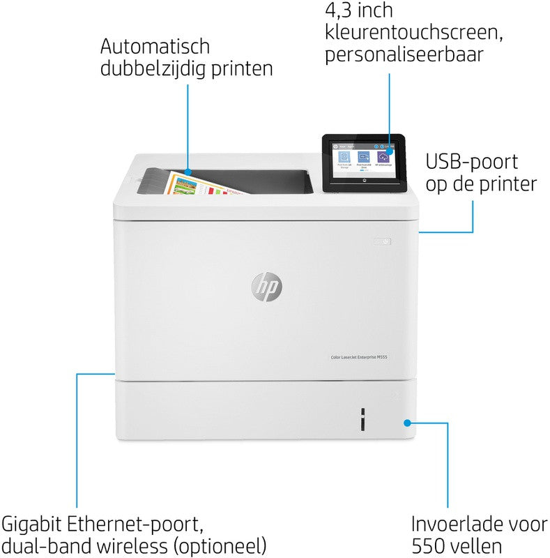 HP Color LaserJet Enterprise M555dn, Drucken, Duplexdruck