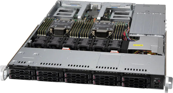 SUPERMICRO X12 CloudDC 1U 10X 2,5" Hybrid X12DDW-A6 inkl.