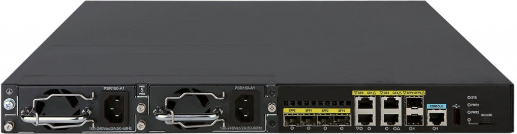 HPE MSR3620-DP kabelgebundener Router Gigabit Ethernet Schwarz