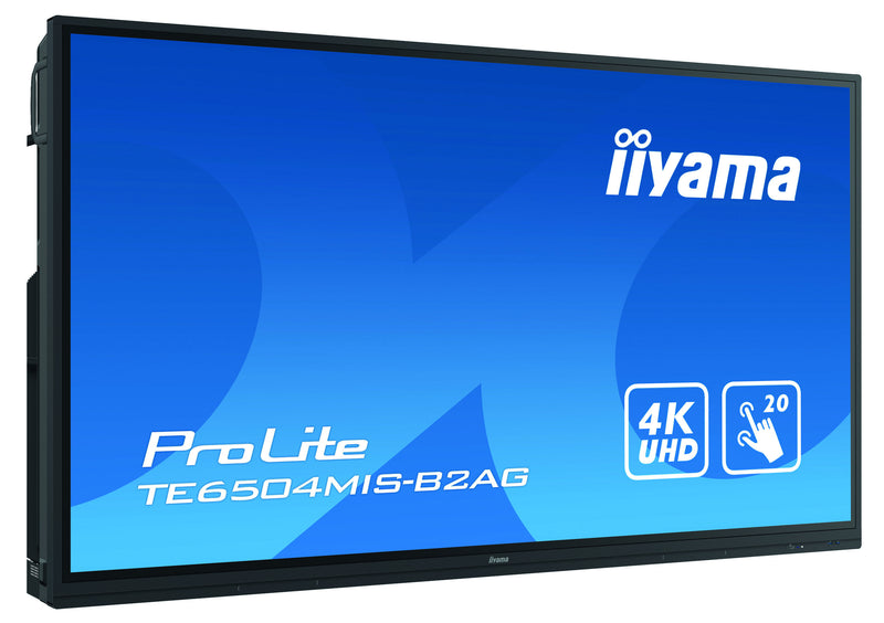 iiyama TE6504MIS-B2AG Bildzeitung Interaktiver Flachbildschirm 165,1 cm (65 Zoll) IPS WiFi 350 cd/m² 4K Ultra HD Schwarz Touchscreen Prozessor Typ Android 