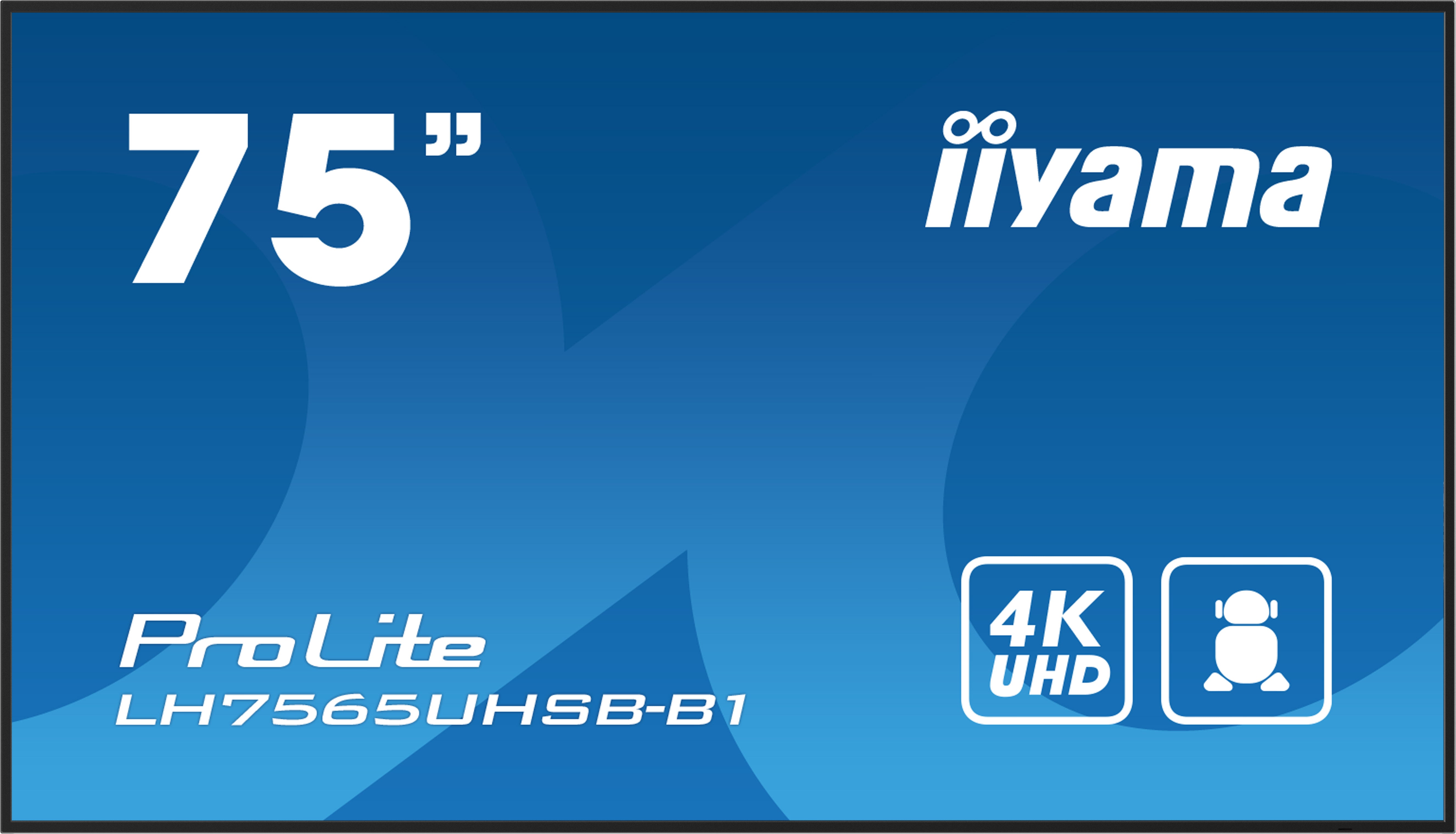 IIYAMA 75" 4K UHD Digital Signage 24/7 Android OS LH7575UHS-B1AG