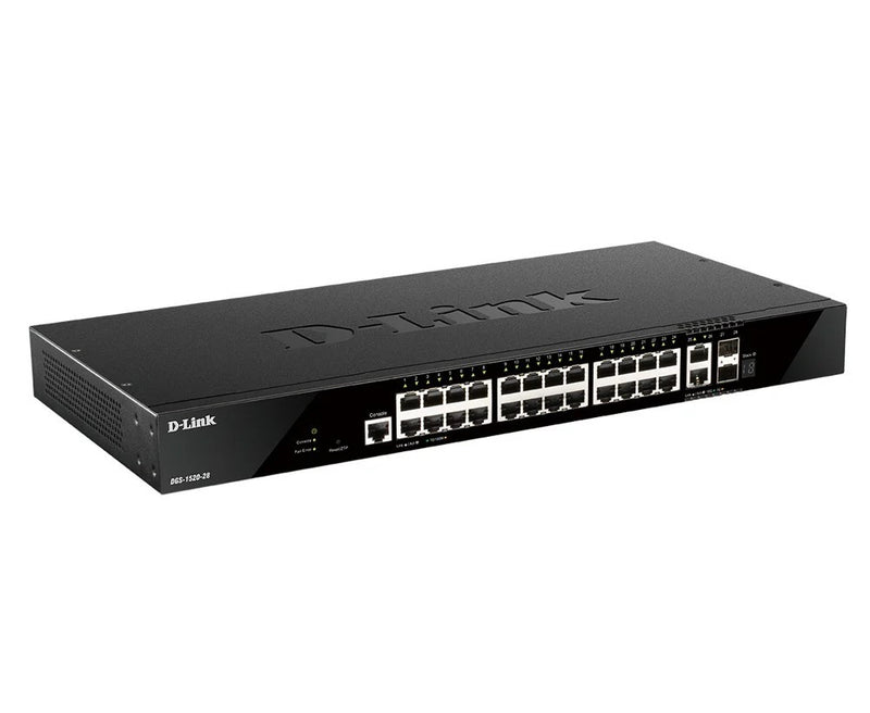 D-Link DGS-1520-28/E Netzwerk-Switch Managed L3 10G Ethernet (100/1000/10000) 1U Schwarz