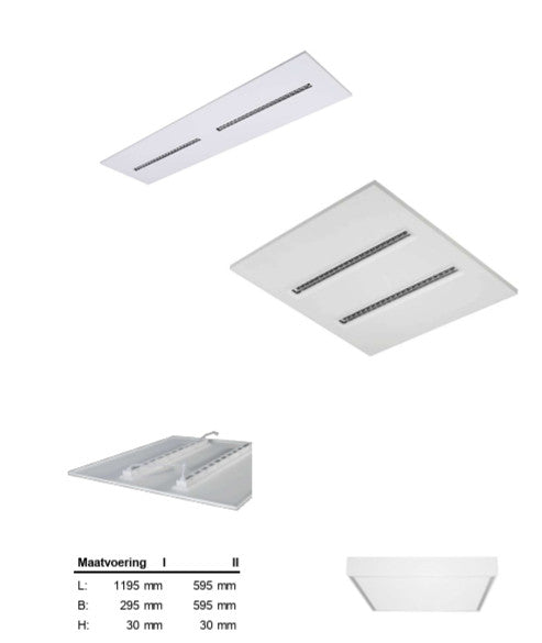 Emilux Madrid 2 Ugr16 LED -Panel 1UGR166060830