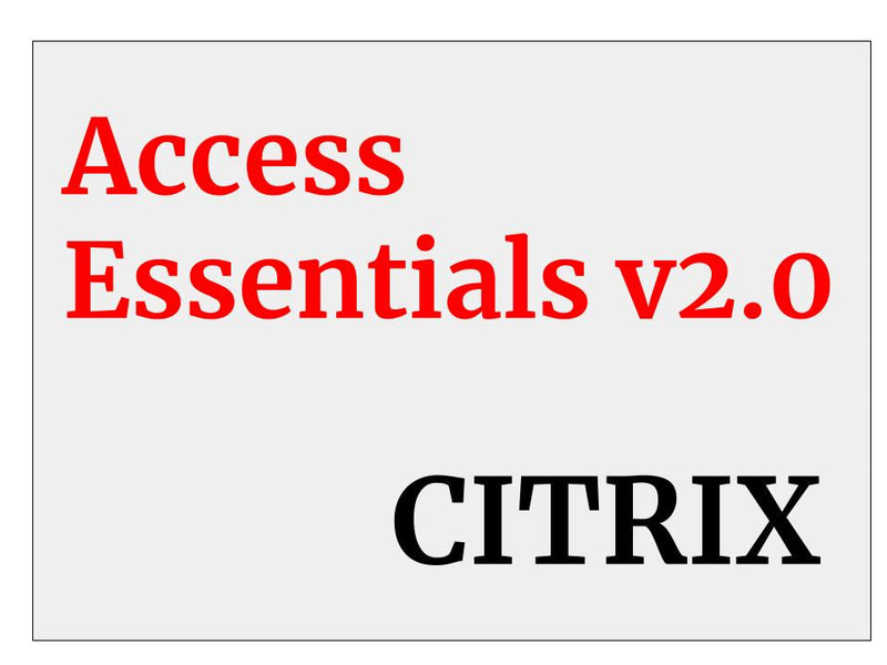 Citrix Access Essentials 2.0, 10 Named User Connection Pack & 1 Year Subscr Advantage, DE / DE, gewinnen