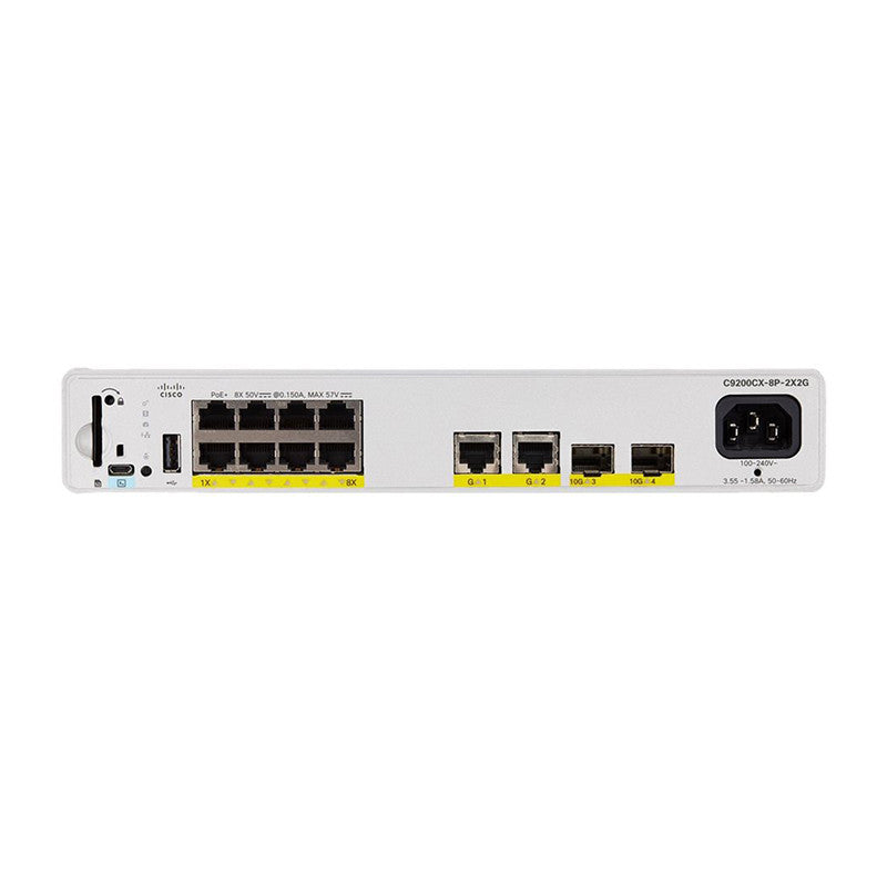 Cisco Catalyst C9200CX-8P-2X2G-E Netzwerk-Switch Managed L2/L3 Gigabit Ethernet (10/100/1000) Power over Ethernet (PoE) Grau 