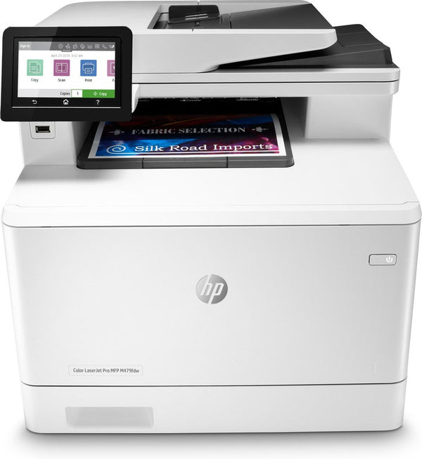 HP Color LaserJet Pro MFP M479fdw, Farbe, Drucker zum Drucken, Kopieren, Scannen, Faxen, E-Mail, Scannen in E-Mail/PDF; Beidseitiger Druck; 50-Blatt-ADF ohne Wellung