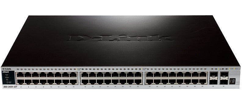 D-Link DGS-3420-52T Netzwerk-Switch Managed L2 Schwarz