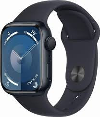 Apple Watch Series 9, 45 mm, digital, 396 x 484 Pixel, Touchscreen, Schwarz, WLAN, GPS