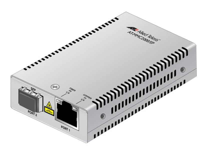 Allied Telesis AT-MMC2000/SP-960 Netzwerk-Medienkonverter 1000 Mbit/s 850 nm Multimode Silber