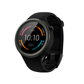 Motorola Moto 360 Sport 3,48 cm (1,37 Zoll) LCD Digital 360 x 325 Pixel Touchscreen Schwarz WiFi GPS 