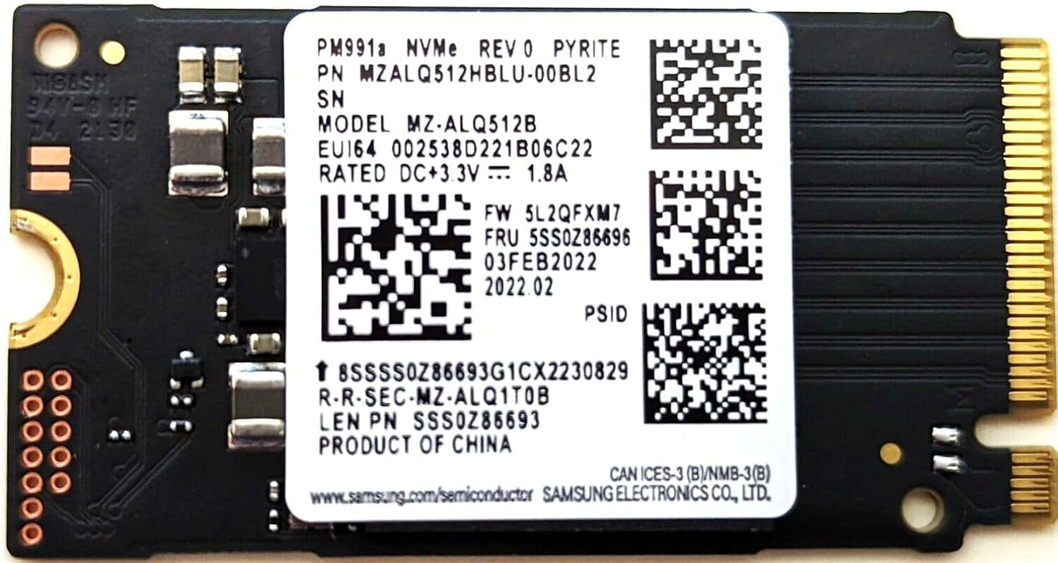 SAMSUNG SSD PM991A 256 GB M.2 2242 MZALQ512HBLU-00BL2