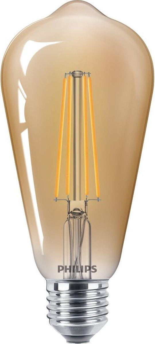 PHILIPS Klassische LED-Lampe E27 Edison Gold 8W 630LM 234539