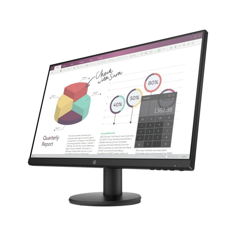 HP P24V G4 Computer Monitor 60,5 cm (23,8 ") 1920 x 1080 Pixel Full HD Schwarz