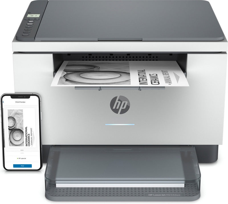 HP LaserJet HP MFP M234dwe Drucker, Monochrom, Heim- und Heimbürodrucker, Drucken, Kopieren, Scannen, HP+; Scannen an E-Mail; Als PDF scannen