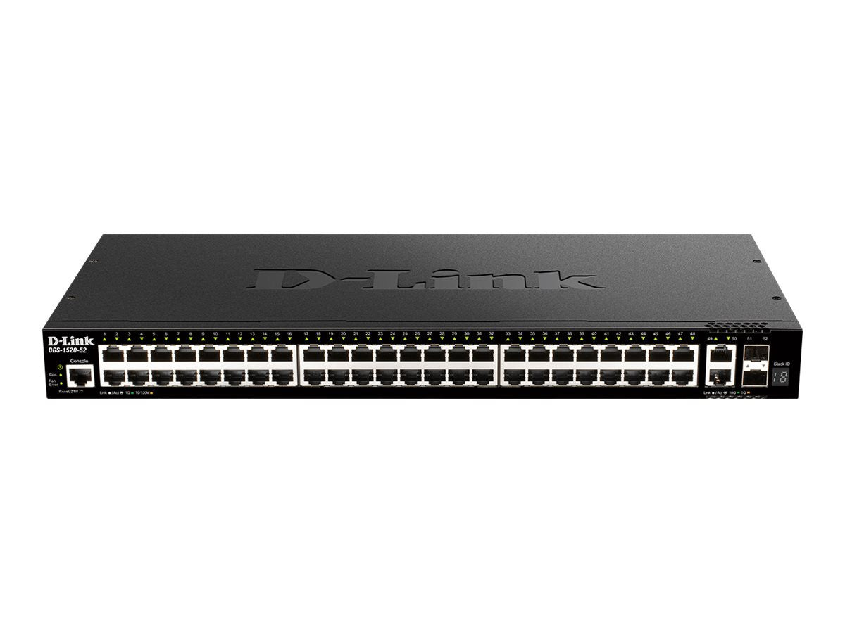 D-Link DGS-1520-28/E Netzwerk-Switch Managed L3 10G Ethernet (100/1000/10000) 1U Schwarz