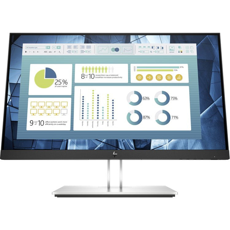 HP E-Serie E22 G4 Computer Monitor 54,6 cm (21,5 ") 1920 x 1080 Pixel Full HD LCD Schwarz, Silber