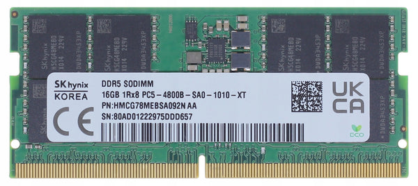 SK hynix 16 GB DDR5 4800 MHz SO-DIMM Laptop-RAM-Speicher HMCG78MEBSA092N